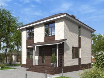 Двухэтажный дом с кухней-гостиной, гостевой спальней, террасой и четыремя спальнями